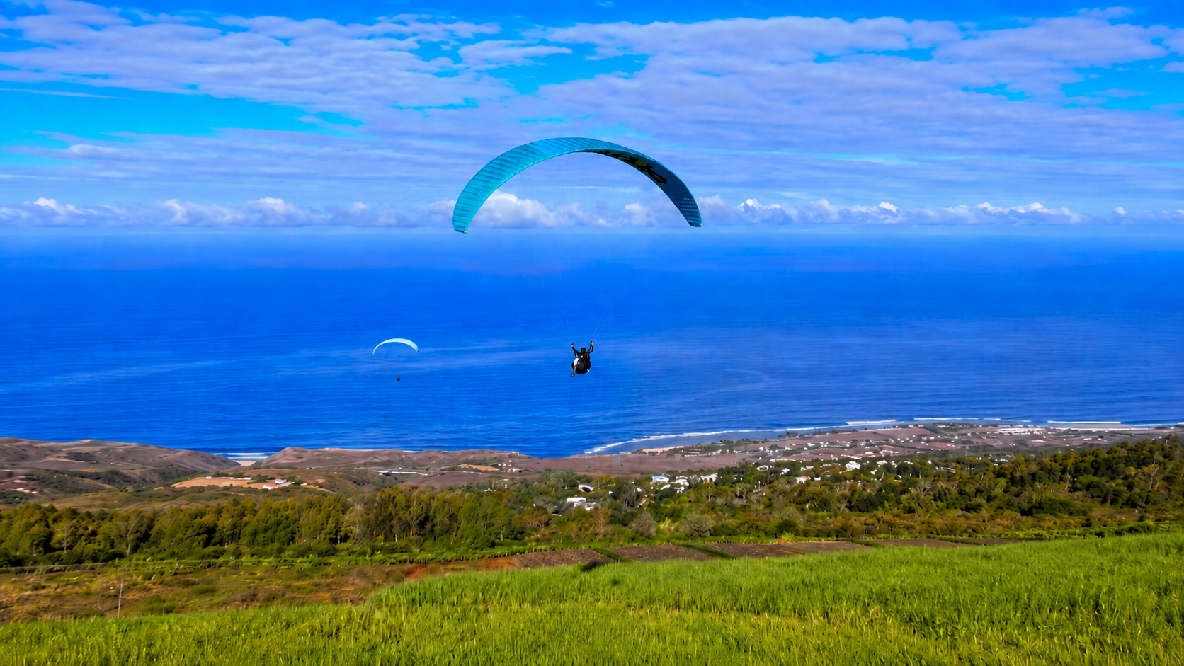 parapente à Saint Leu