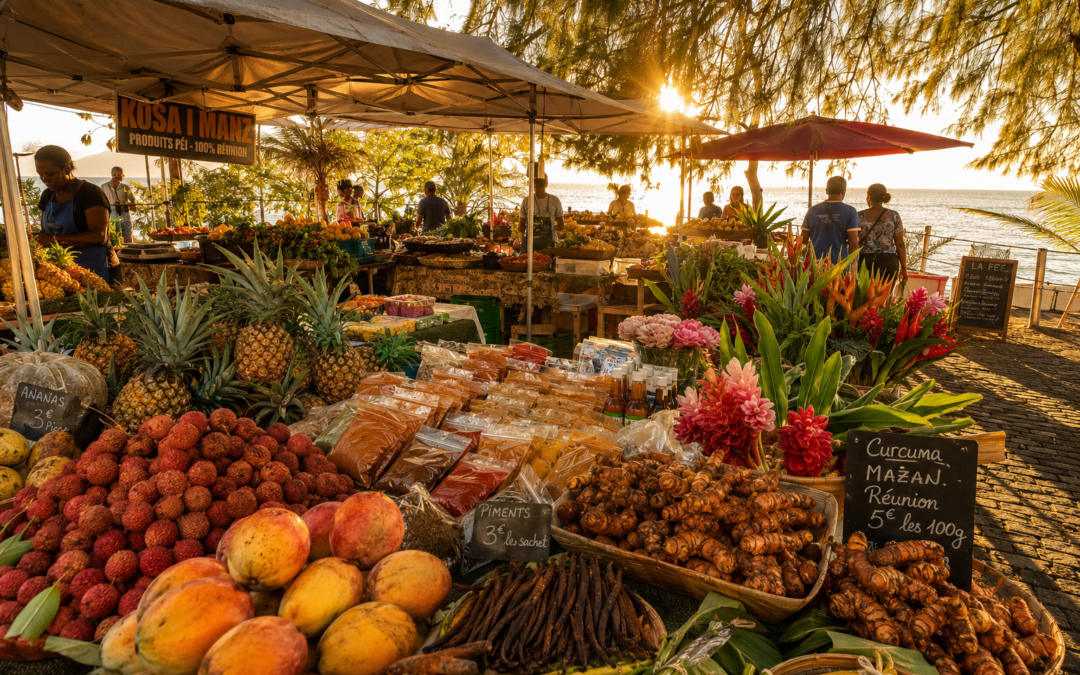 Le marché du samedi de Saint-Leu : immersion dans la vie locale réunionnaise