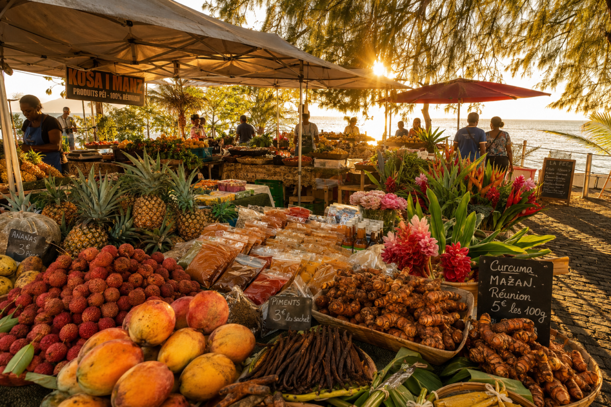 marché du samedi Saint Leu